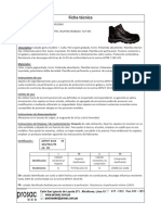 Calzado de seguridad negro para uso general con protección contra impactos,  compresión y descargas eléctricas de hasta 14KV, PDF, Calzado