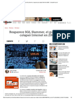 Reaparece SQL Slammer, El Gusano Que Colapsó Internet en 2003