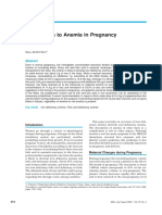 Research Reviews Approaches to Anemia in Pregnancy