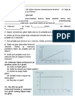 Priprema Za Test Jednoliko Gibanje