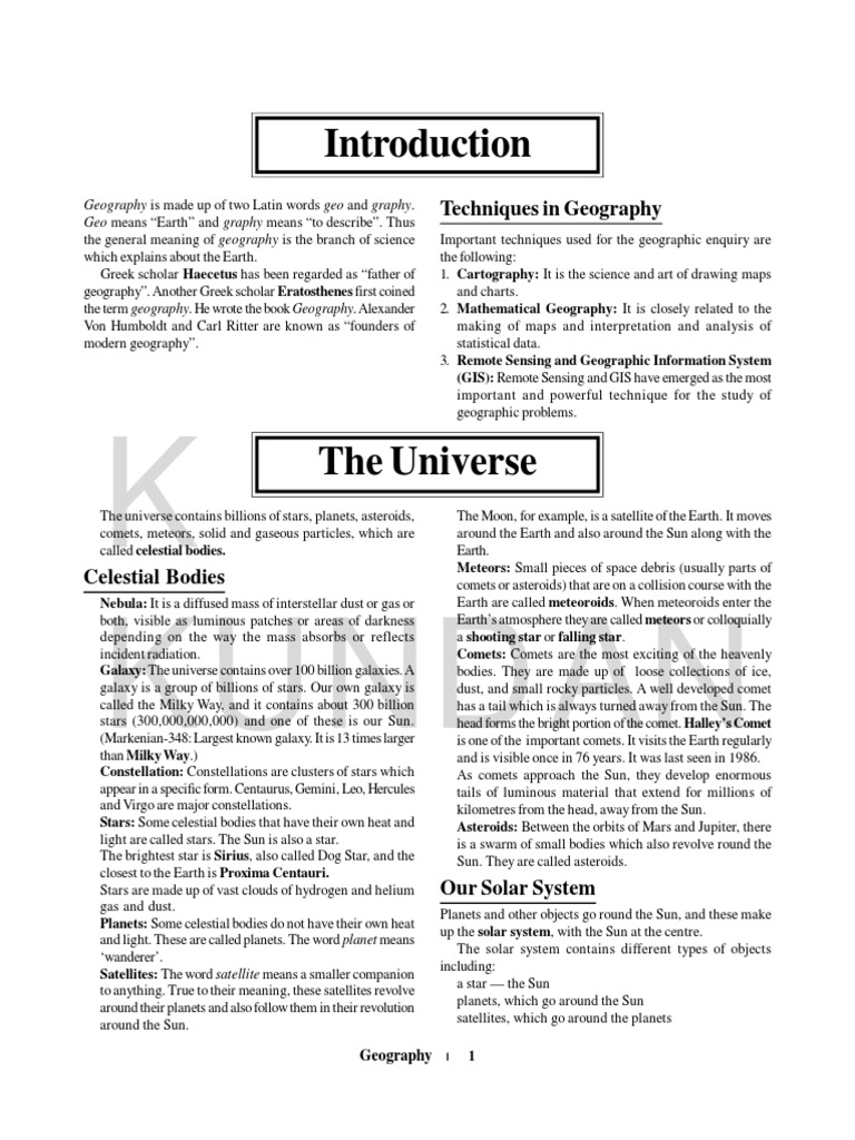 History and Techniques of Geography | PDF | Rock (Geology) | Planets