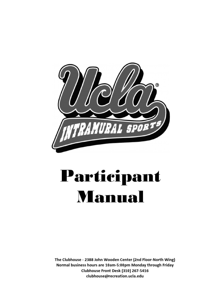 Participant Manual | PDF | Sports | Leisure