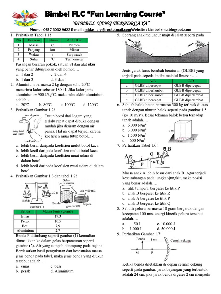 Prediksi Soal Un Ipa Kelas 9 2018