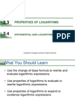 3 - 3 - 4 Properties of Logs PDF