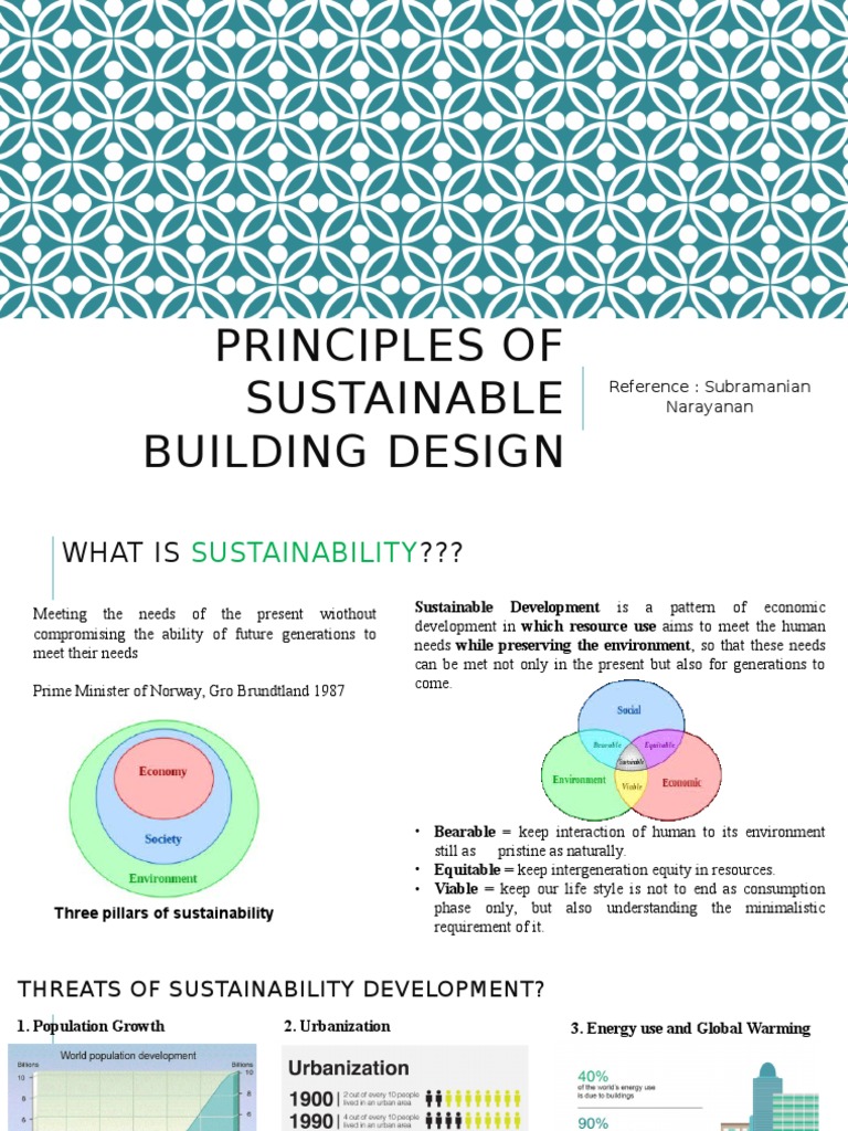 Visual Reference: Principles Of Sustainable Building Design Pdf