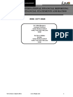 The Impact of International Financial Reporting Standards On Financial Statements and Ratios