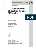 The Fundamentals of Neutron Powder Diffraction