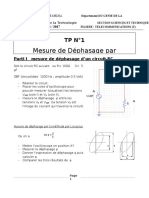 TPN - 01 - Mesure de Déphasage Par Oscilloscope