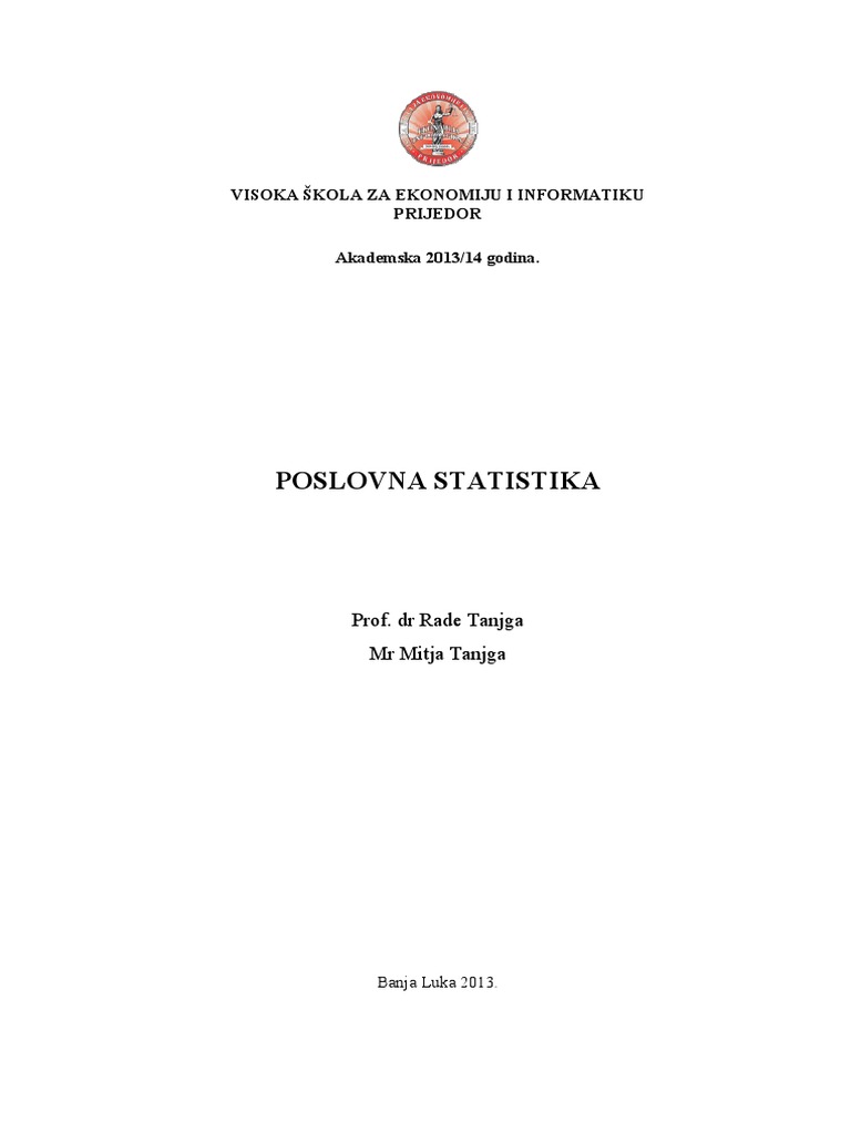 Statistika Knjiga