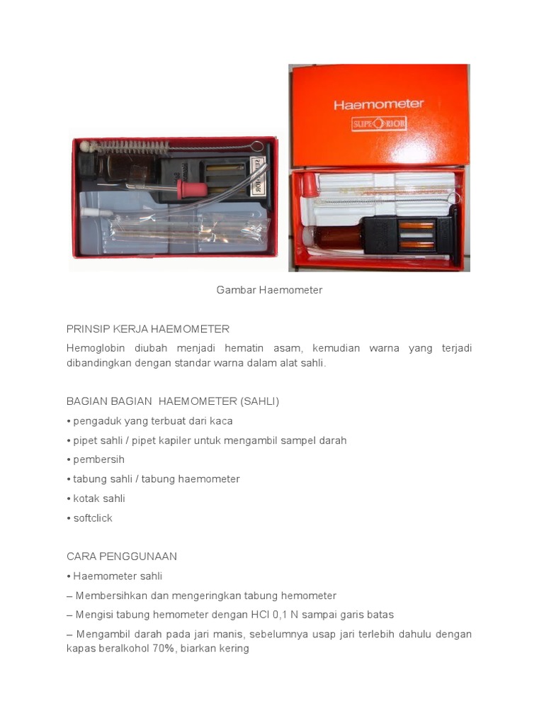 Gambar Haemometer | PDF
