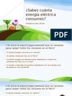 Sabes cuánta energía eléctrica consumes? -  Hablemos de los celulares