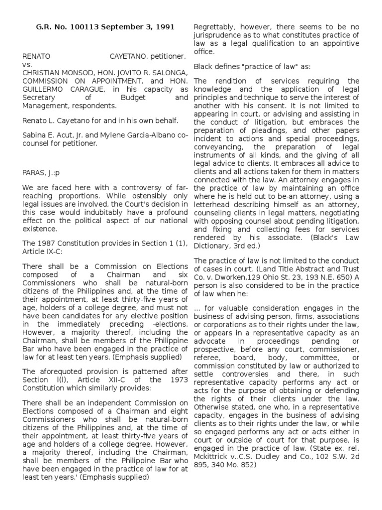 Essay on cayetano vs monsod 04 picture