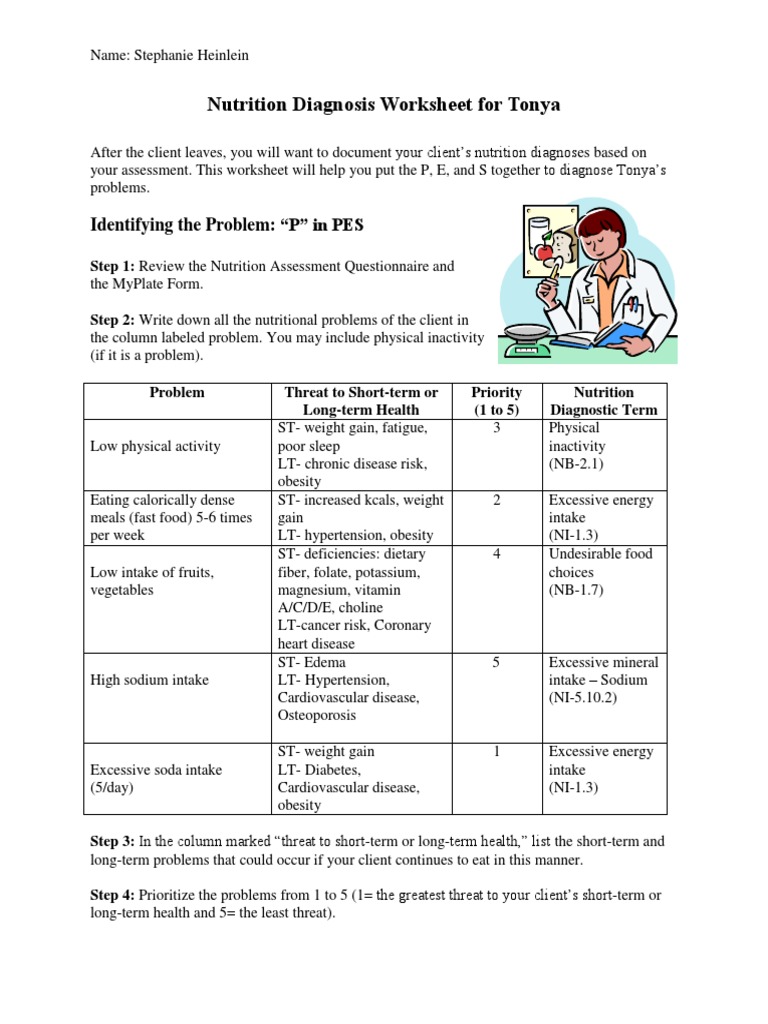 healthy diet case study answers