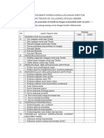 Lembar Dokumentasi Kinerja Kepala Ruangan MPKP Tim