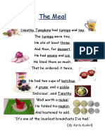Timothy's Turnip Tea Breakfast Poem