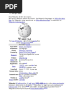 Wikipedia: Type of Site Available in 295 Languages Owner Created by