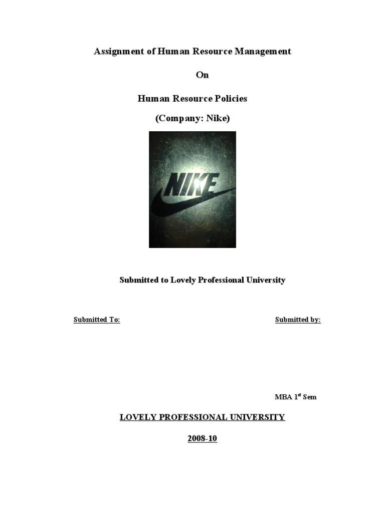 nike human resources jobs