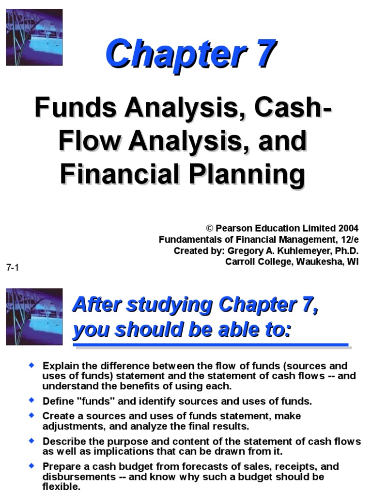 Funds Analysis Cash Flow and Financial Planning | PDF | Cash Flow ...