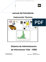 Manual Sistema Administracion Informacion Vital Vims Caterpillar Conexiones Vimspc Aplicaciones Tablas Configuraciones PDF