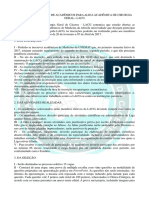Edital Do 4º Processo Seletivo Da Liga Acadêmica de Cirurgia Geral de Cáceres.