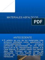 Materiales asfálticos: propiedades y comportamiento