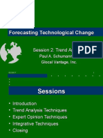 Forecasting Technological Change Using Trend Analysis Techniques