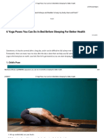 6 Yoga Poses You Can Do in Bed Before Sleeping For Better Health PDF