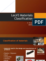 Lecture 3 - Classification of Materials
