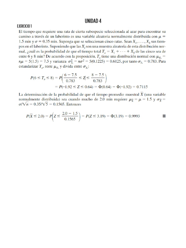 Ejercicios de La Unidad 4 PDF | PDF