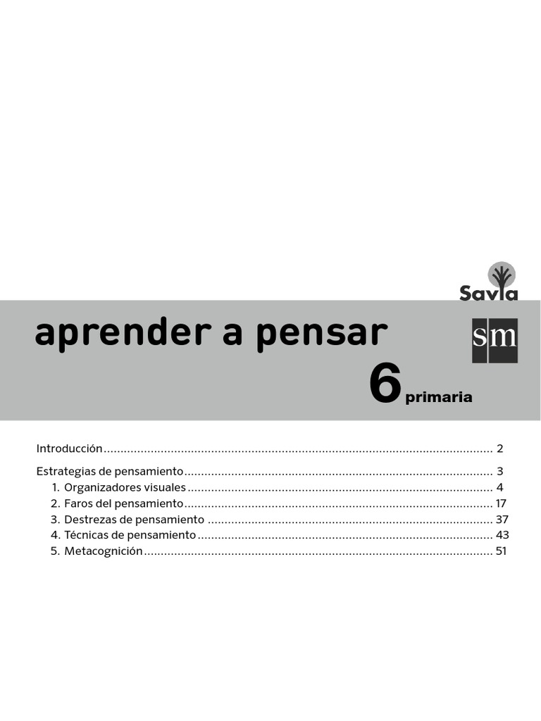 Guia de Aprender A Pensar | PDF | Concepto | Aprendizaje