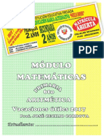 1 Modulo de Matematicas Aritmética 6to Prim. 2017 Final