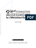 25 Formative Assessments Judith Dodge