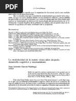 Modularidad de La Mente 20 Años Después