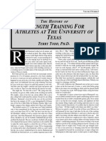 History of Strength Training at U of Texas