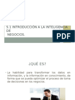 5.1 Introducción a La Inteligencia de Negocios.