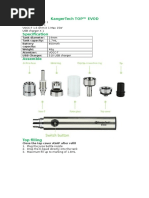Kanger Top EVOD User Manual | PDF | Battery Charger | Manufactured Goods