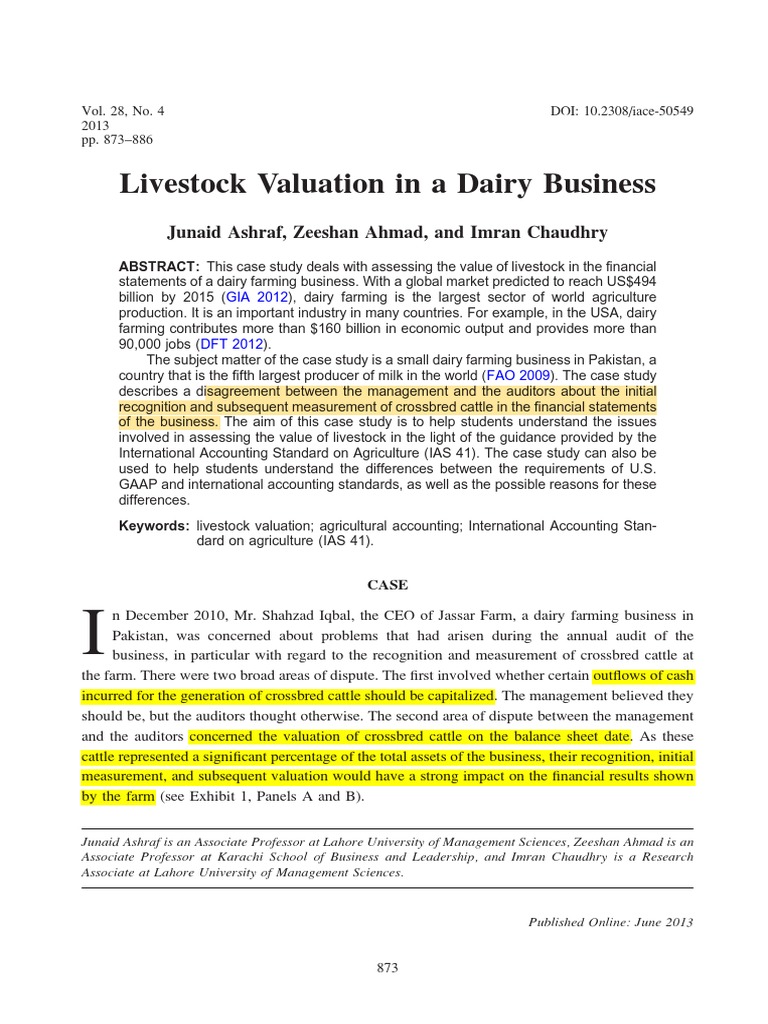 IFA Project Case | PDF | Fair Value | International Financial Reporting ...