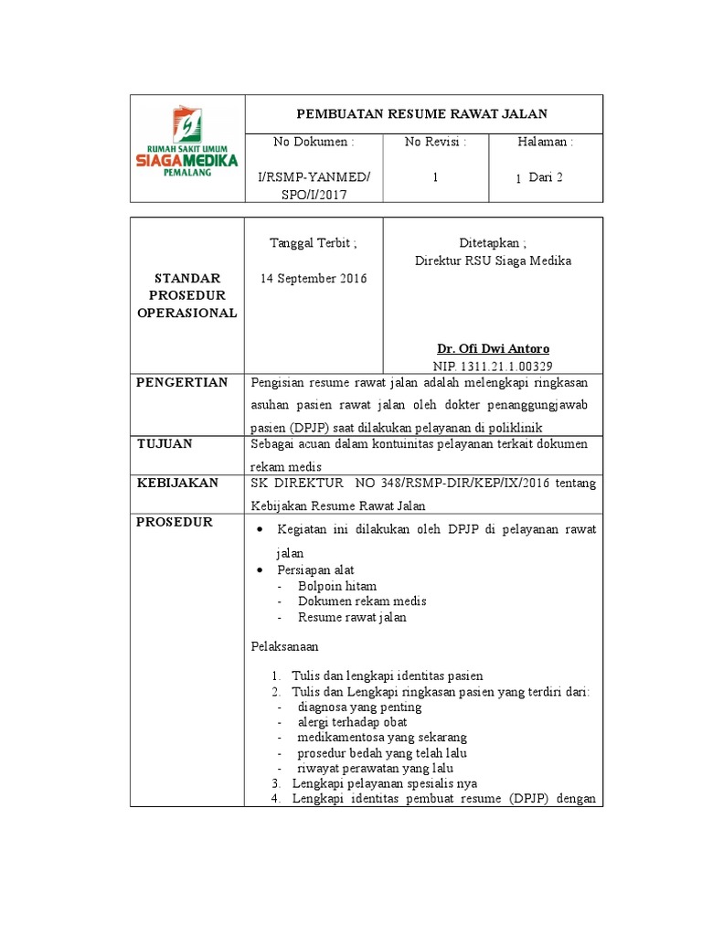 SPO RESUME RAWAT JALAN docx SPO RESUME RAWAT JALAN docx