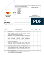 Daftar Tilik Prosedur Penyusunan Indikator Klinis