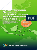 Perkembangan Beberapa Indikator Utama Sosial Ekonomi Indonesia Februari 2016 PDF