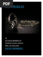 Sony Mobiles: Group Members