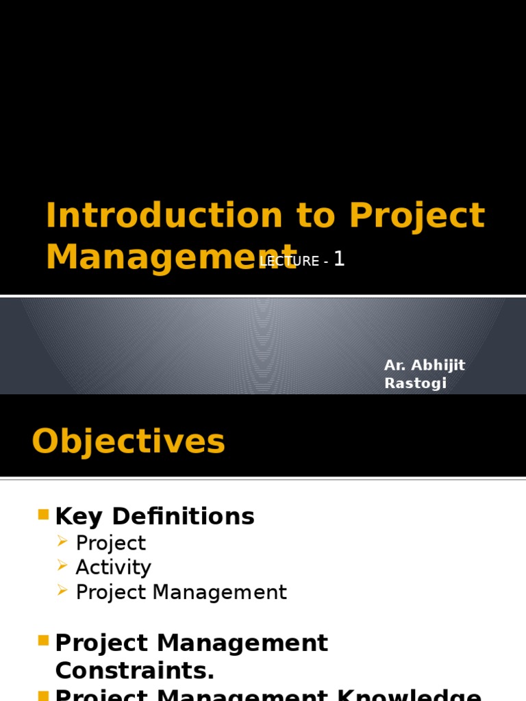 Introduction to Project Management Basics | PDF | Project Management ...