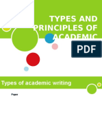 Types & Principles of Academic Writing