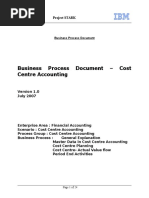 Business Process Document - Cost Centre Accounting