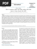 How To Analyze Likert and Other Rating Scale Data