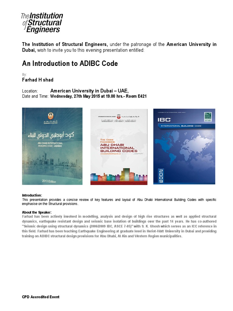 Introduction to ADIBC Code Presentation | PDF