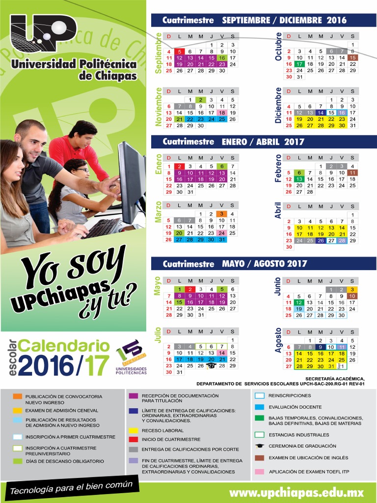 Https Www Upchiapas Edu Mx Media 121 Files Calendario 202018 20 202019 20web Pdf