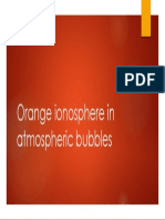 Orange Ionosphere in Atmospheric Bubbles