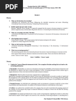 AFM Question Bank for 16MBA13 Scheme