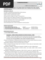 Chandru Resume